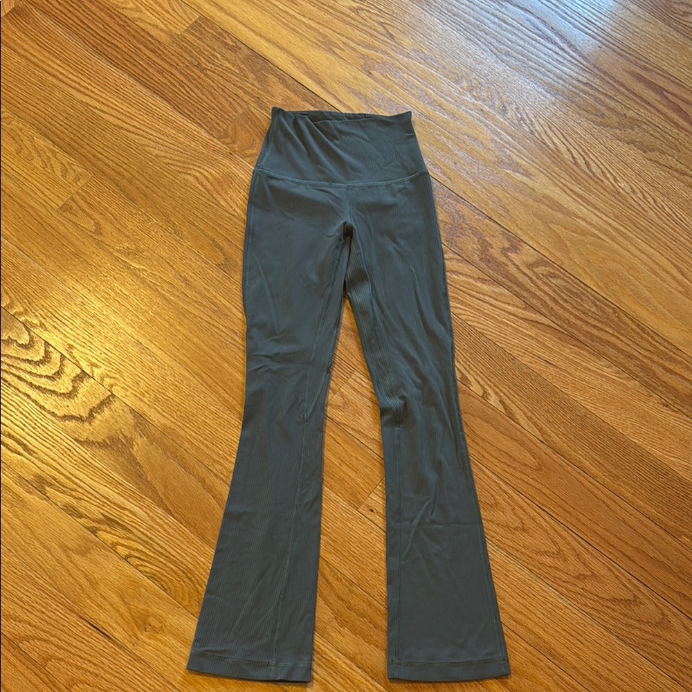lululemon athletica Boot Cut Flare Pants in Dark Green